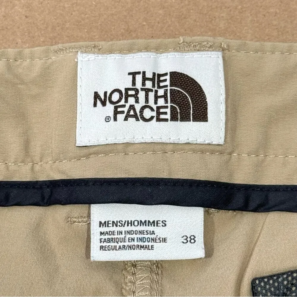 The‎ North Face Mens Motion Pants Tan Khaki Nylon Stretch Hiking Outdoor Size 38